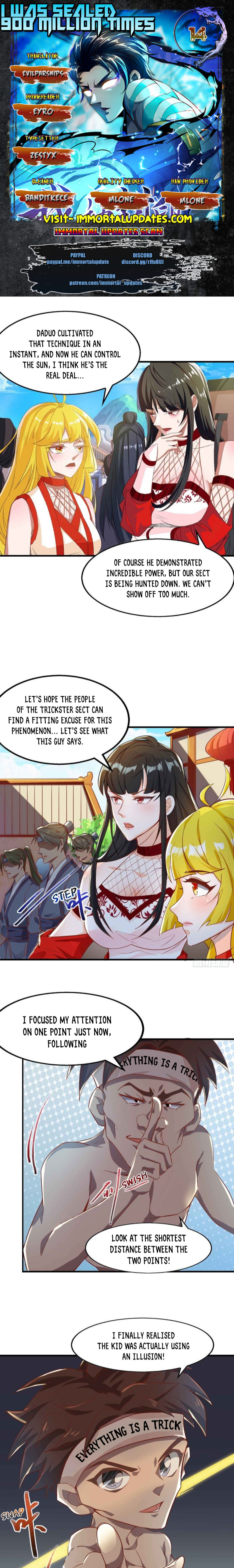 I Was Sealed 900 Million Times Chapter 14 - page 1