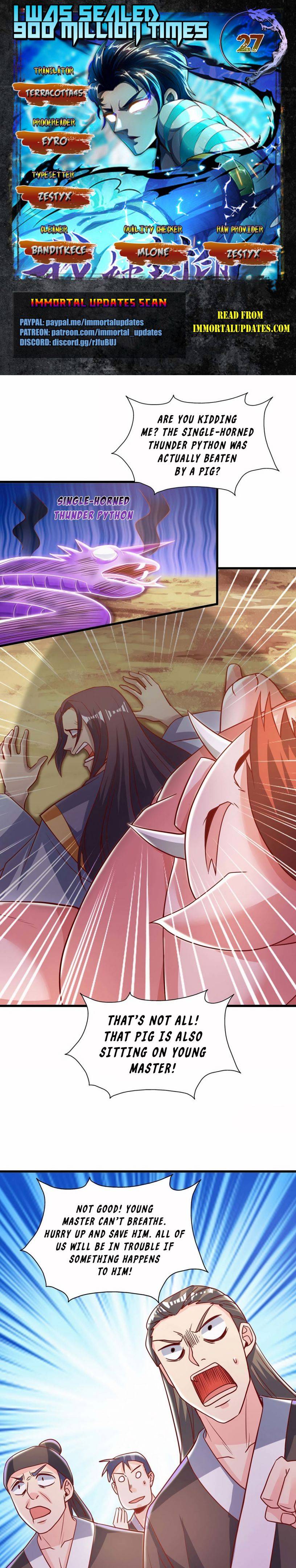 I Was Sealed 900 Million Times Chapter 27 - page 1