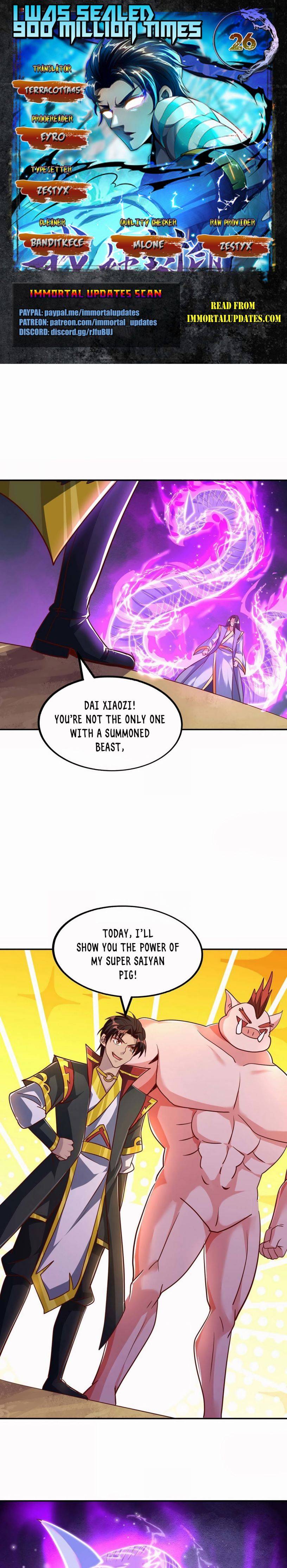 I Was Sealed 900 Million Times Chapter 26 - page 1