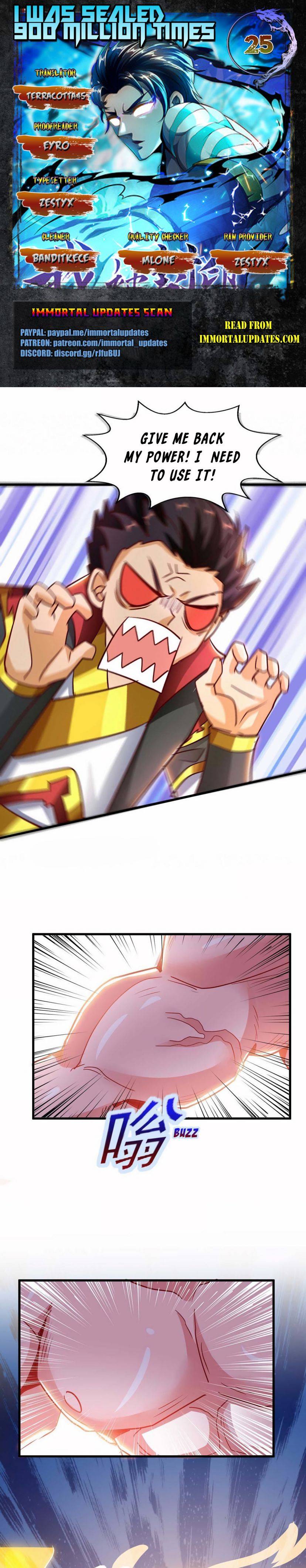 I Was Sealed 900 Million Times Chapter 25 - page 1