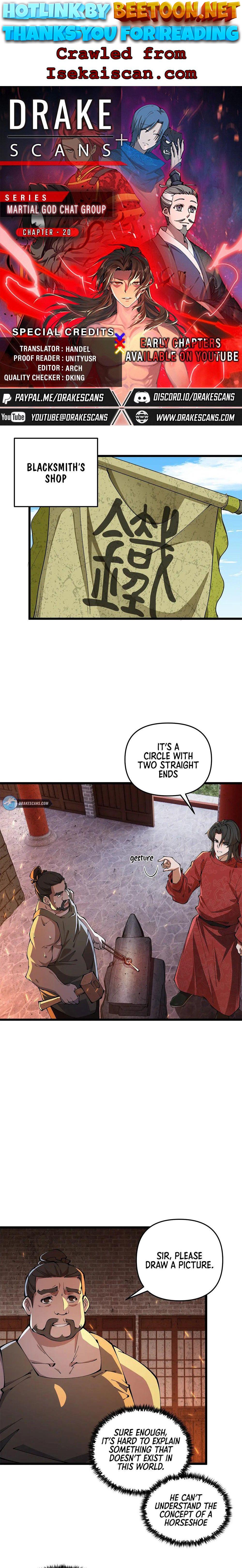 Martial God Chat Group Chapter 20 - page 1