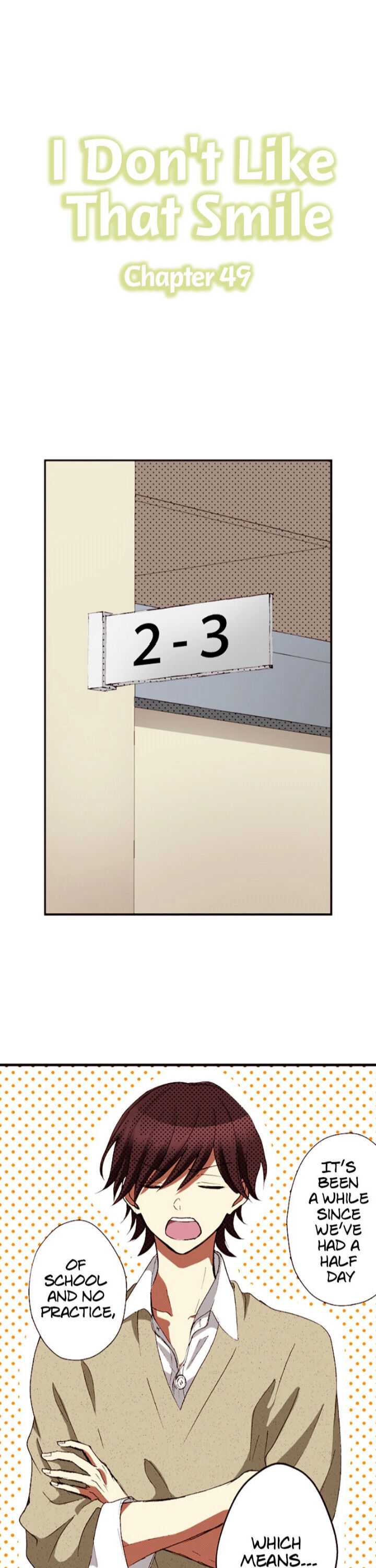 I Don’t Like That Smile Chapter 49 - page 1