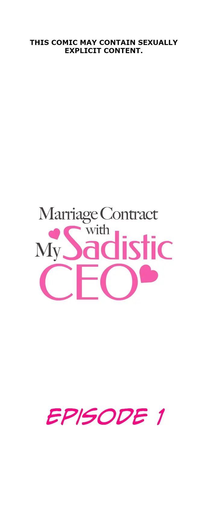Marriage Contract With My Sadistic CEO chapter 1 - page 1