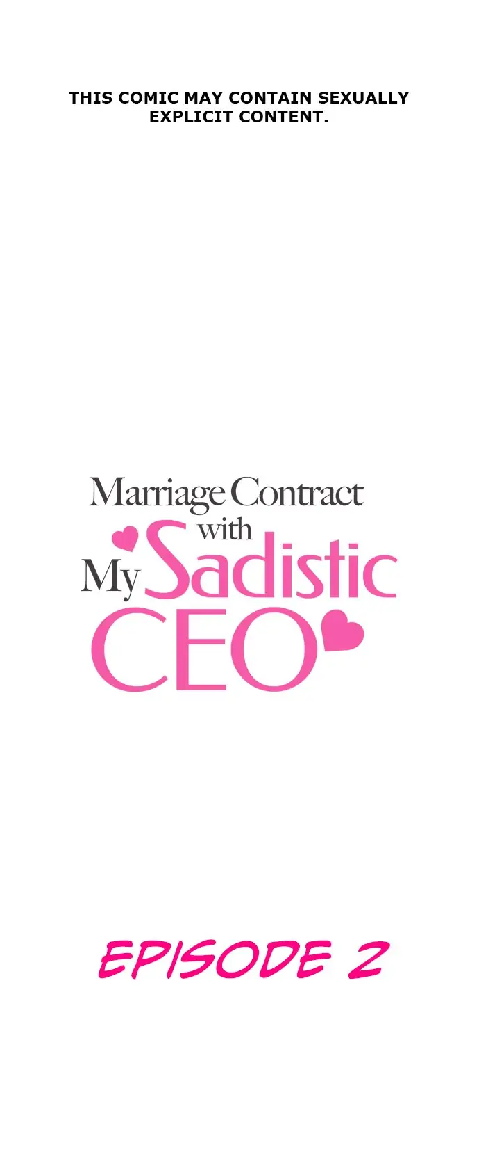 Marriage Contract With My Sadistic CEO chapter 2 - page 1