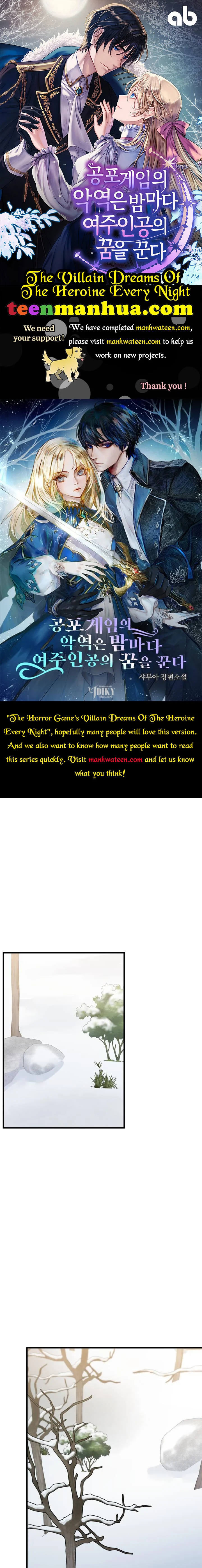 The Villain Dreams Of The Heroine Every Night Chapter 18 - page 1