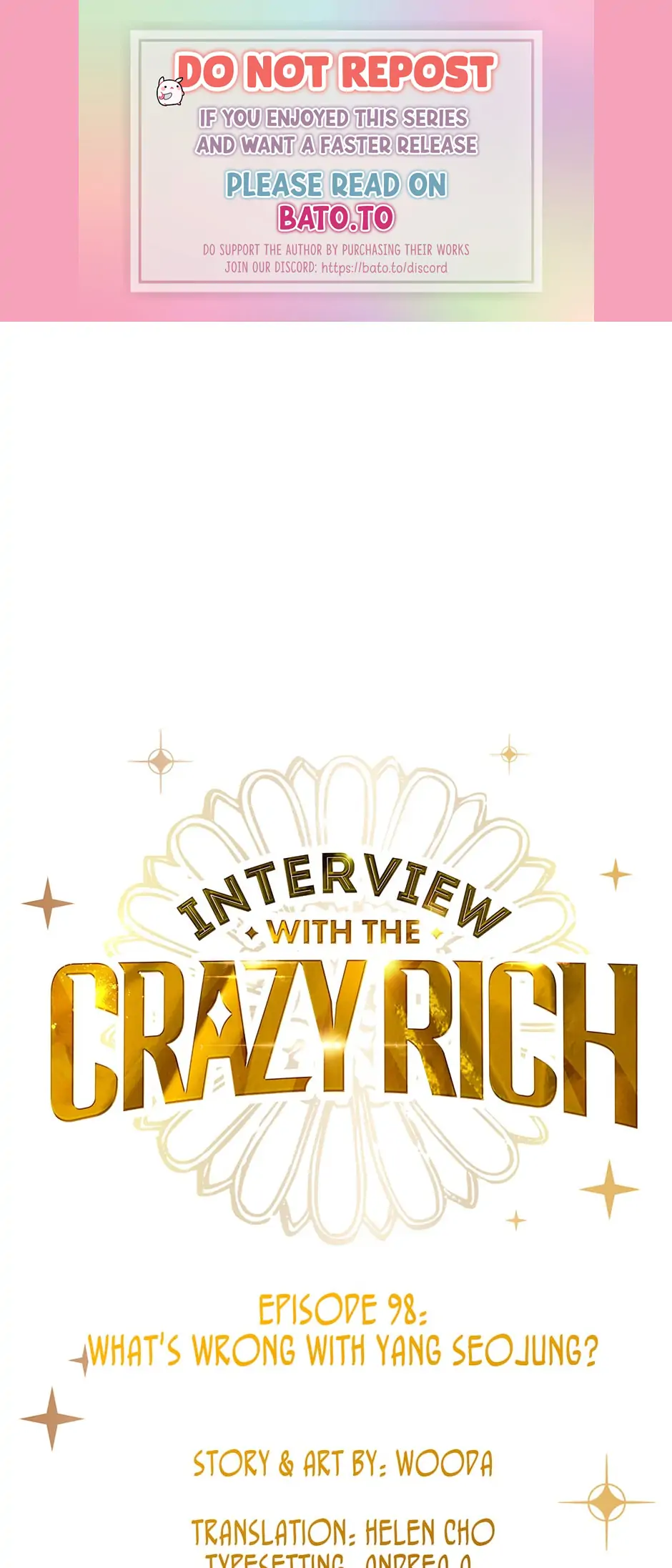 Interview with the Crazy Rich Chapter 98 - page 1