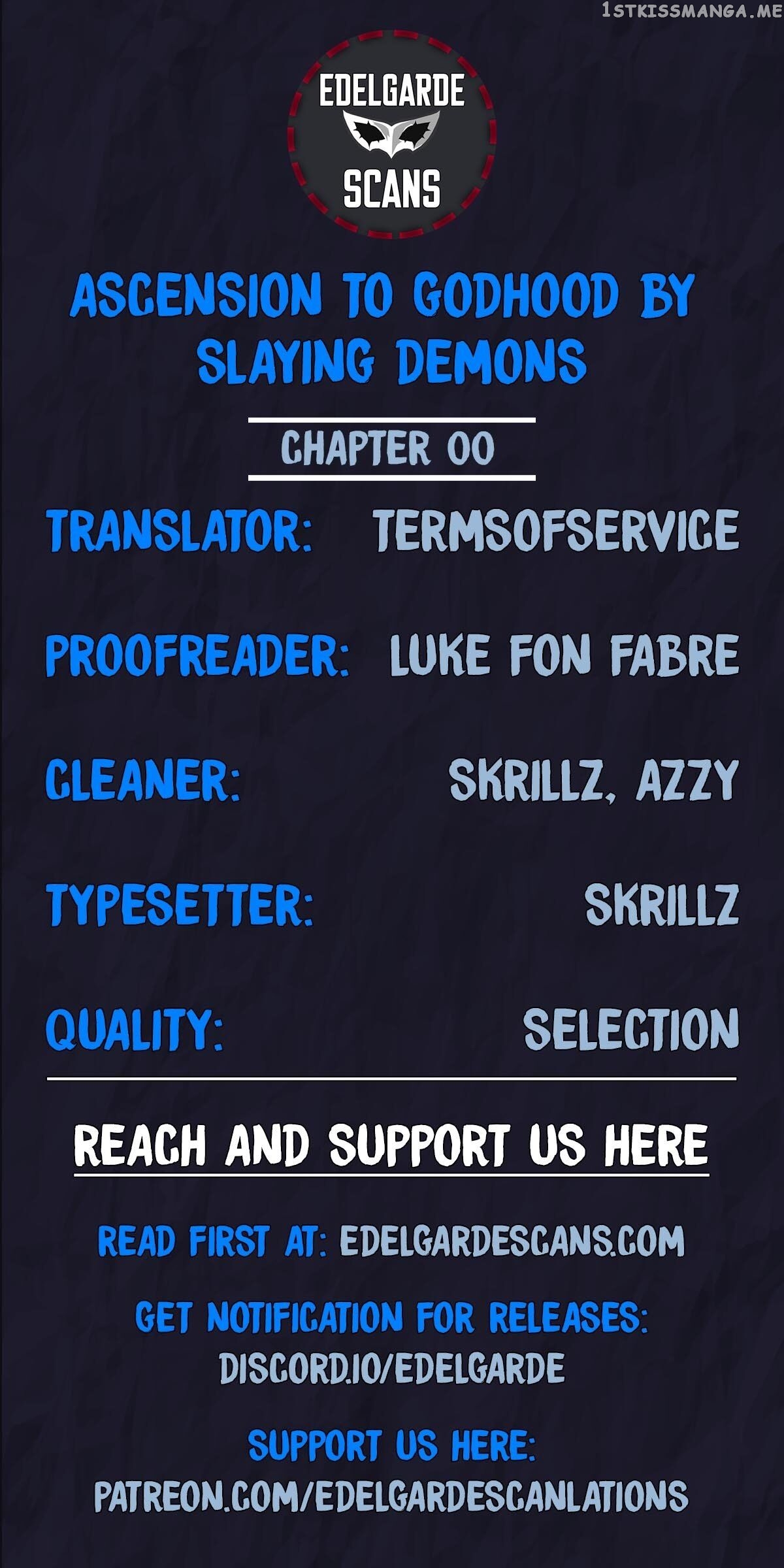 Ascension to Godhood by Slaying Demons chapter 0.1 - page 1