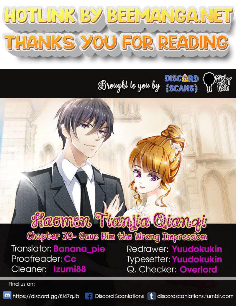 Ex-wife of A Billionaire ( Haomen Tianjia Qianqi ) Chapter 30 - page 1