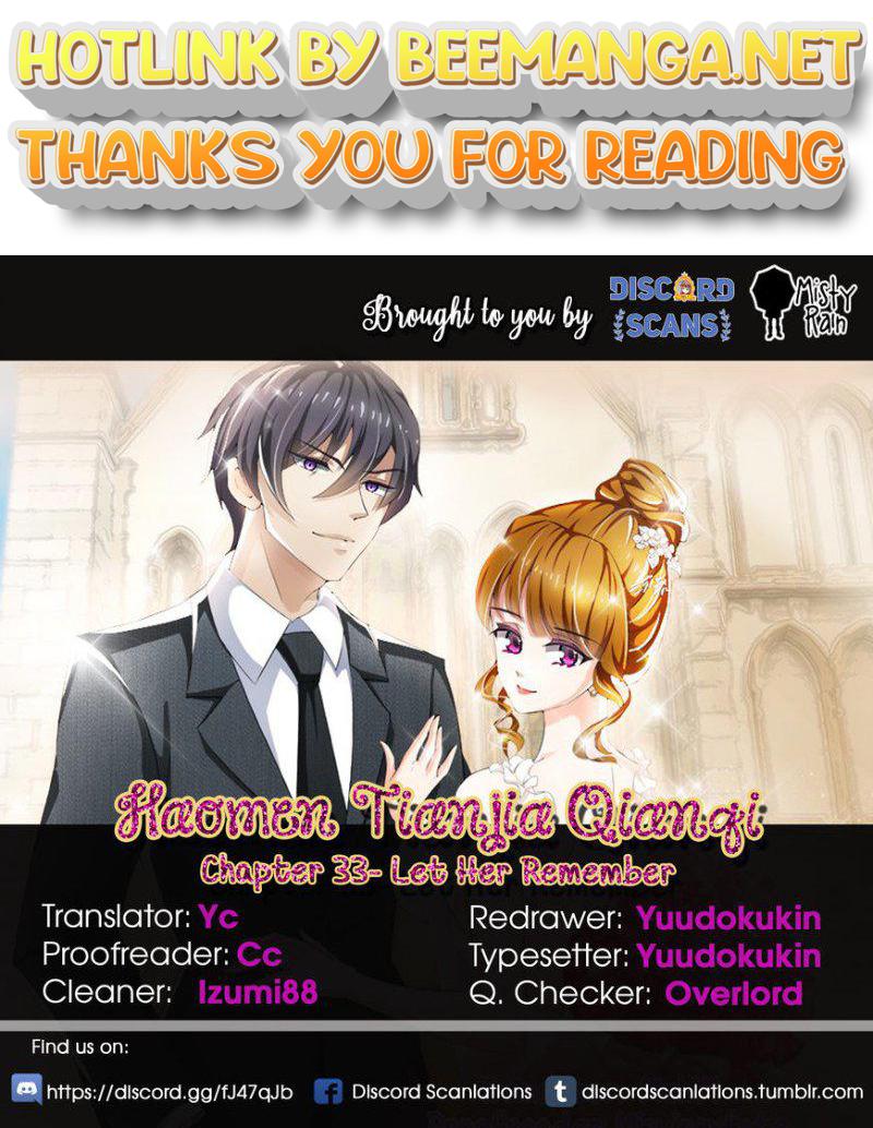 Ex-wife of A Billionaire ( Haomen Tianjia Qianqi ) Chapter 33 - page 1