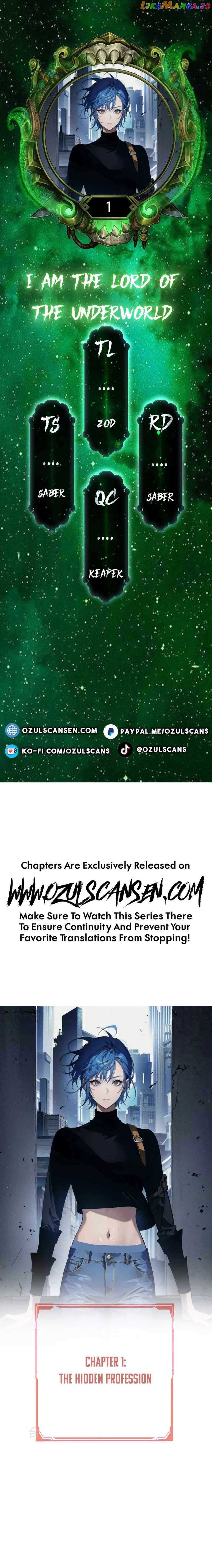 I am the Lord of the Underworld Chapter 1 - page 1