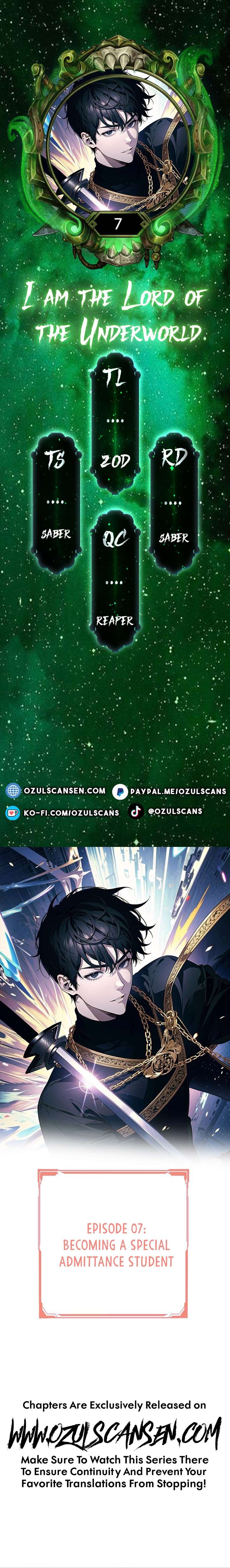 I am the Lord of the Underworld Chapter 7 - page 1