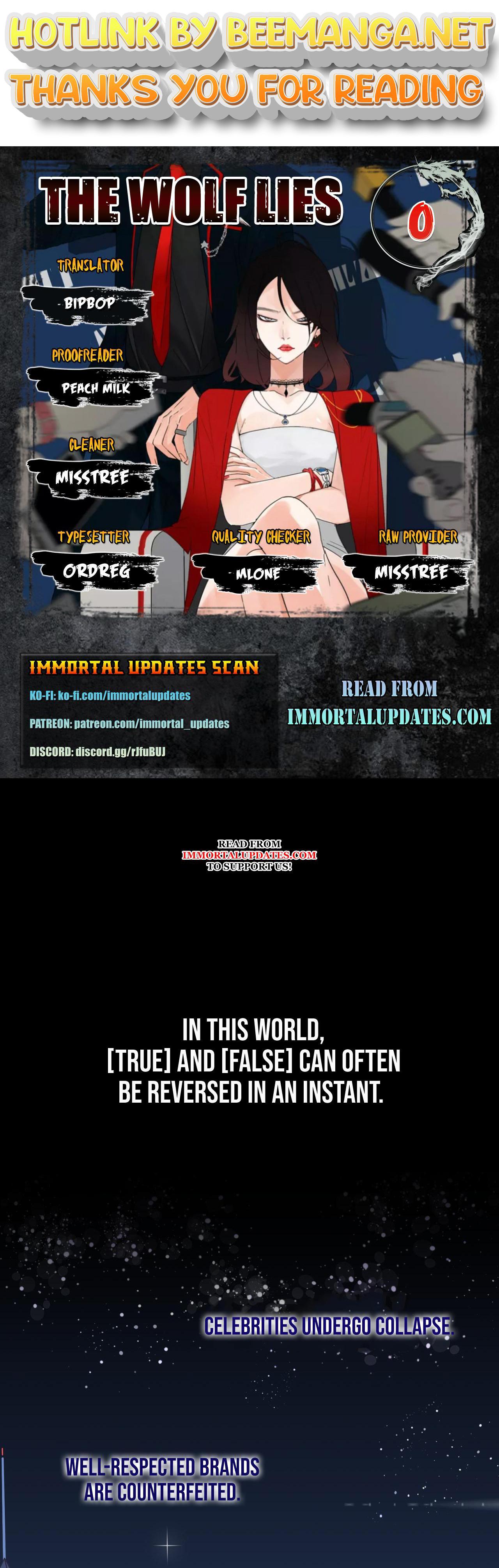 The Wolf Lies Chapter 0.1 - page 1