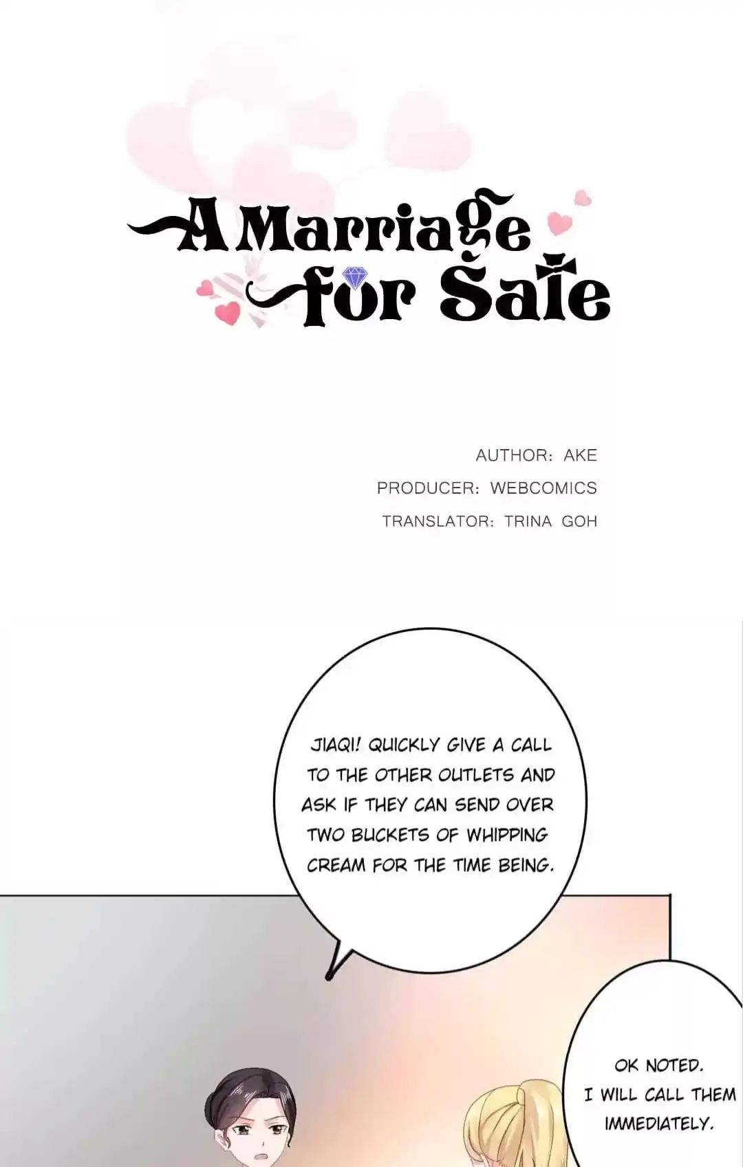 A Marriage for Sale Chapter 28 - page 1