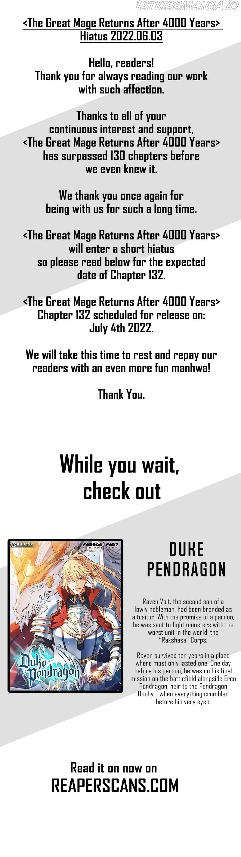The Great Mage Returns After 4000 Years chapter 131.5 - page 1