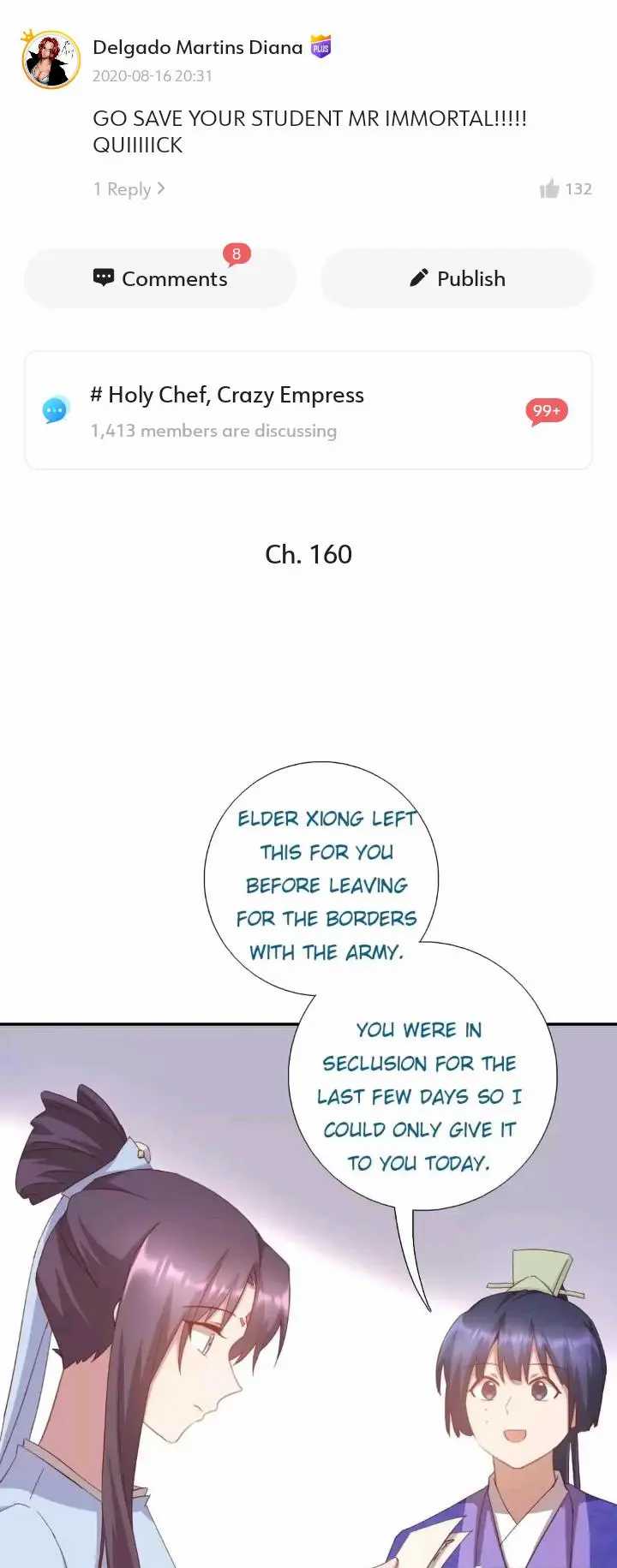 Holy Chef, Crazy Empress Chapter 160 - page 1