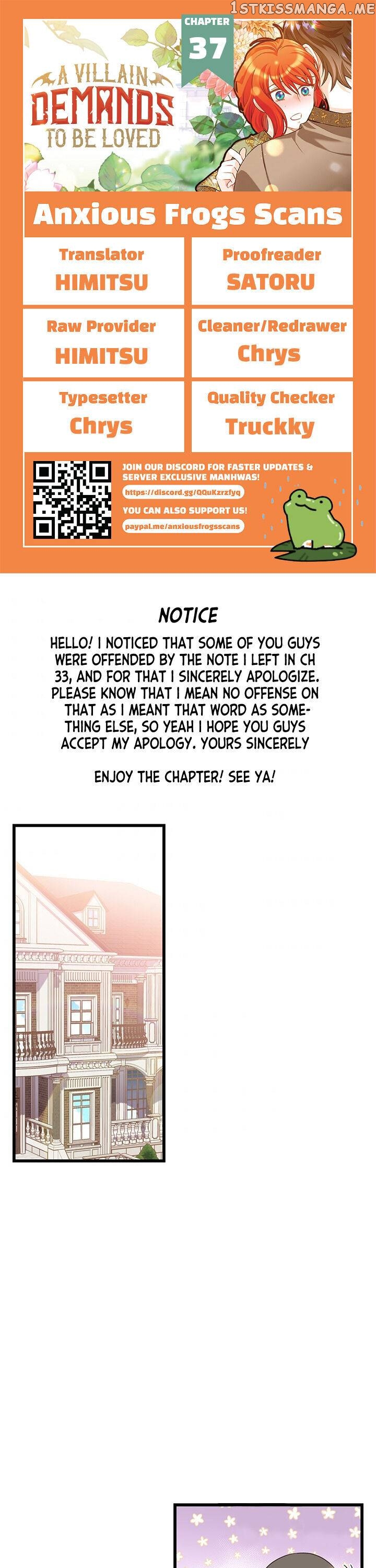 The Villain Demands I Love Him Chapter 37 - page 1