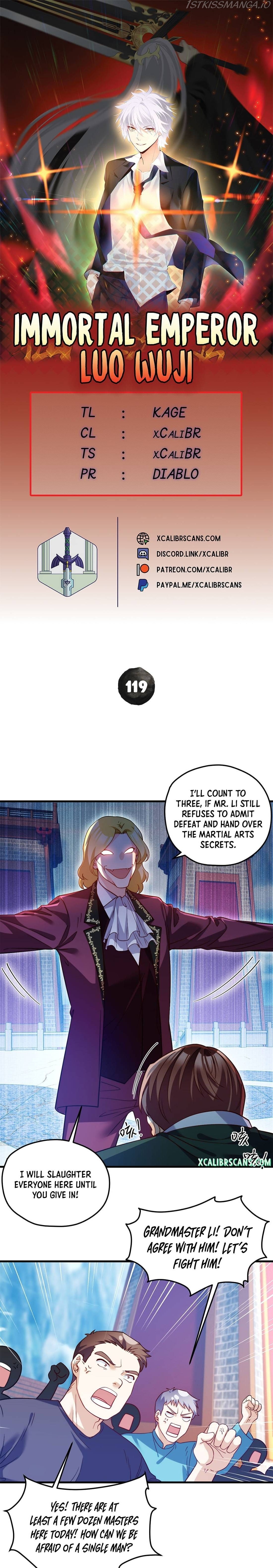 The Immortal Emperor Luo Wuji has returned chapter 119 - page 1