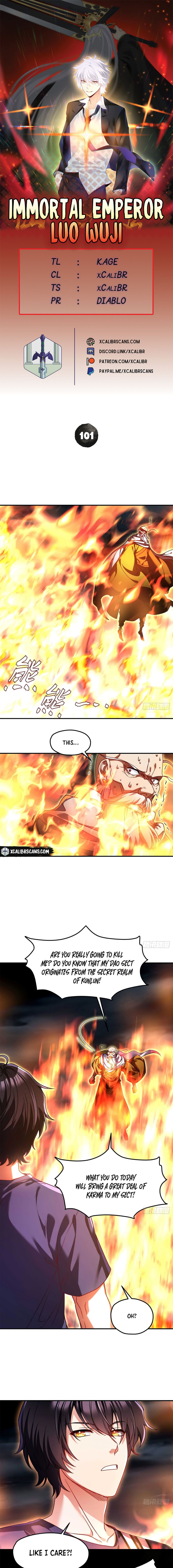 The Immortal Emperor Luo Wuji has returned chapter 101 - page 1