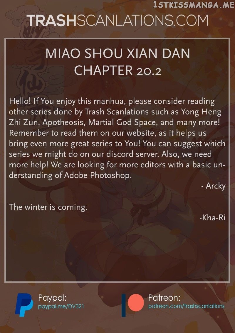 Miao Shou Xian Dan chapter 20.3 - page 8