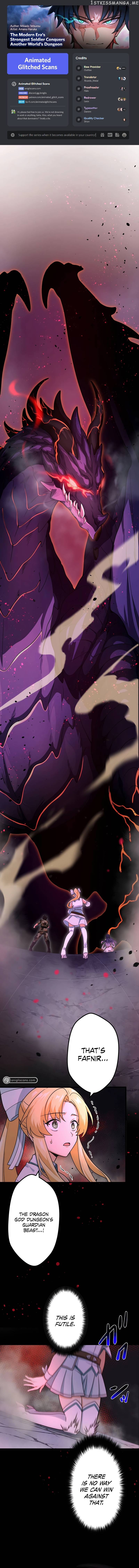 The modern era’s strongest soldier conquers another world’s dungeon Chapter 24 - page 1