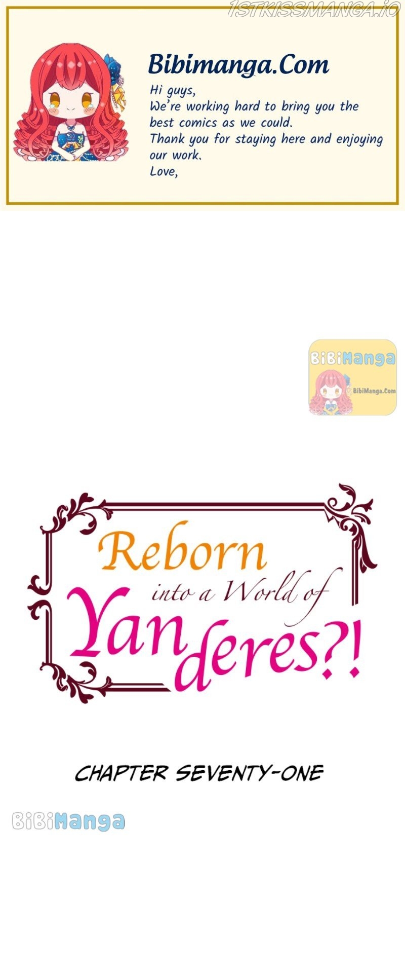 Reborn into a World of Yanderes?! Chapter 71 - page 1
