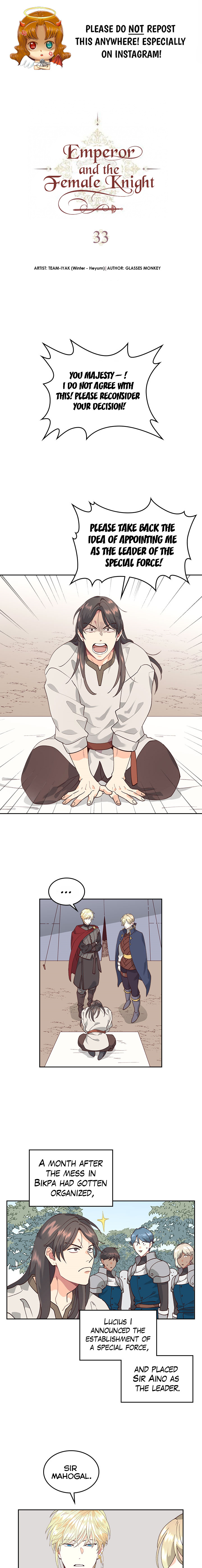 Emperor And The Female Knight chapter 33 - page 1