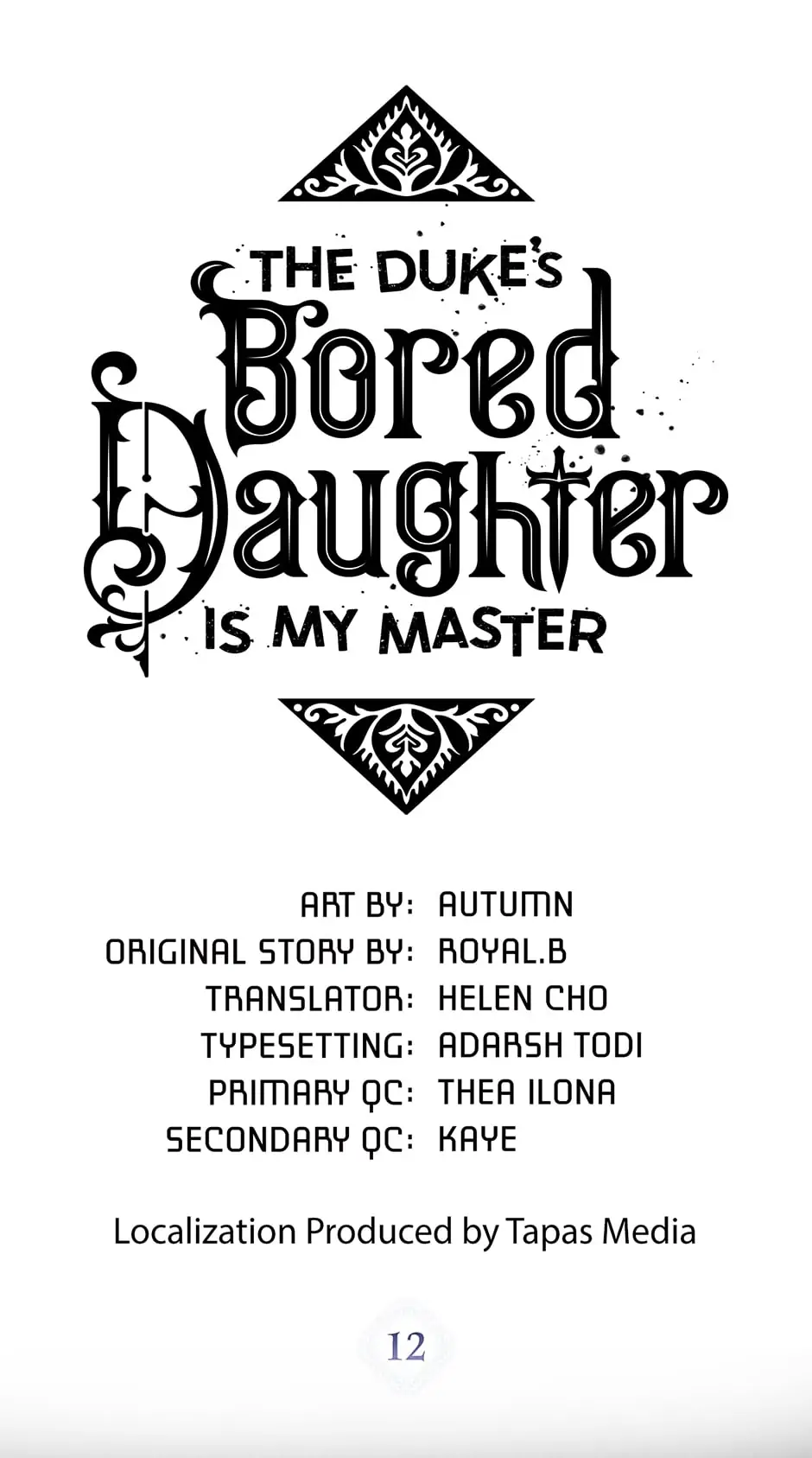 The Duke's Bored Daughter is My Master Chapter 12 - page 2