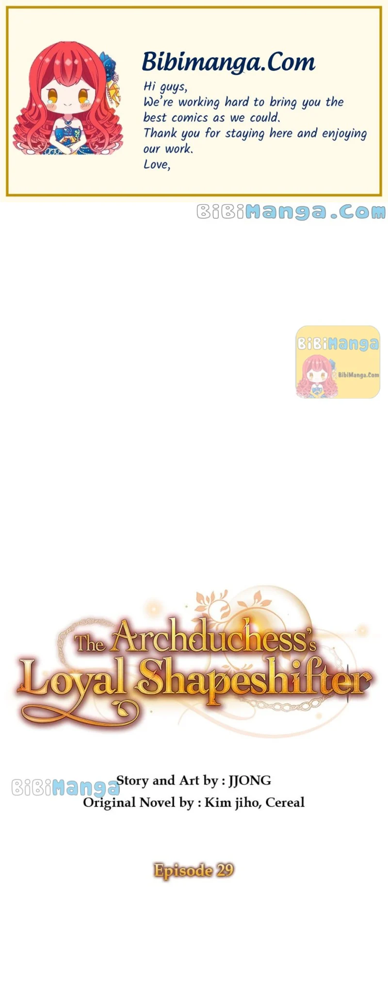 The Archduchess's Loyal Shapeshifter Chapter 29 - page 1