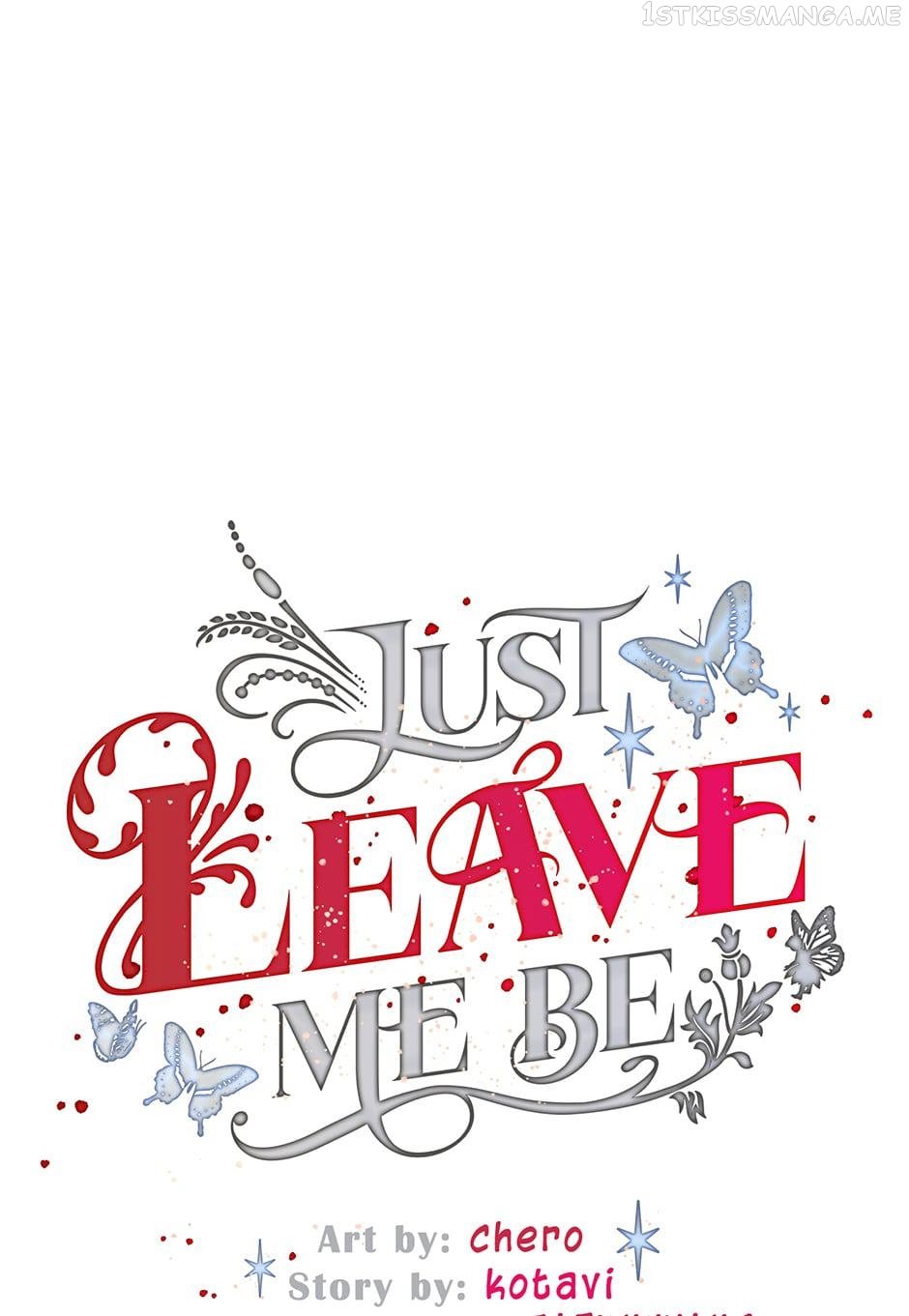 Just Leave Me Be Chapter 102 - page 1