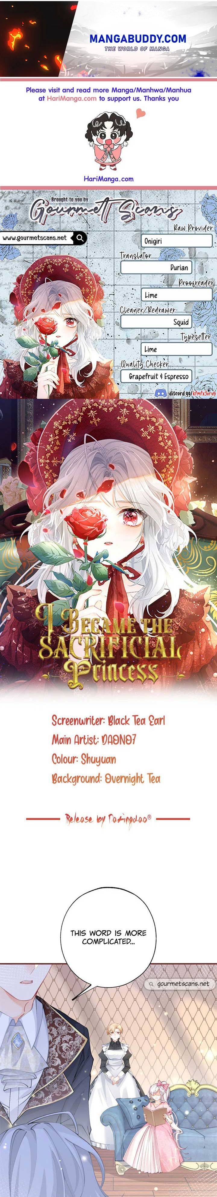I Became the Sacrificial Princess Chapter 29 - page 1