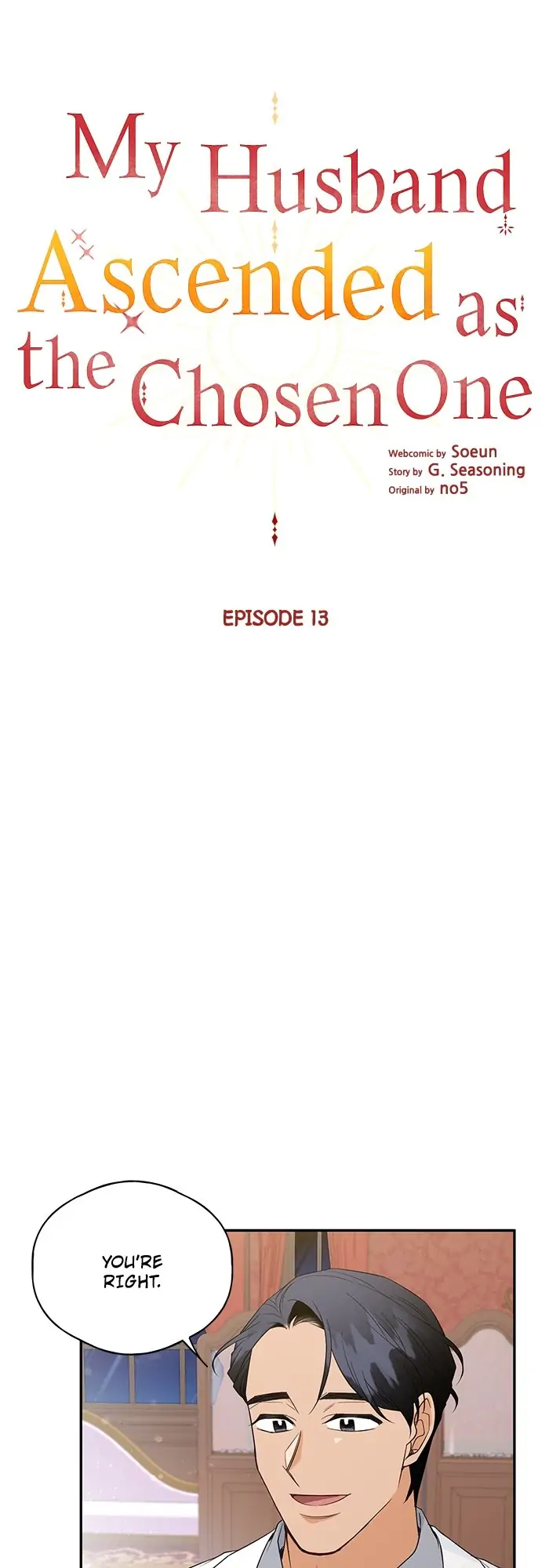 My Husband Ascended as the Chosen One Chapter 13 - page 1
