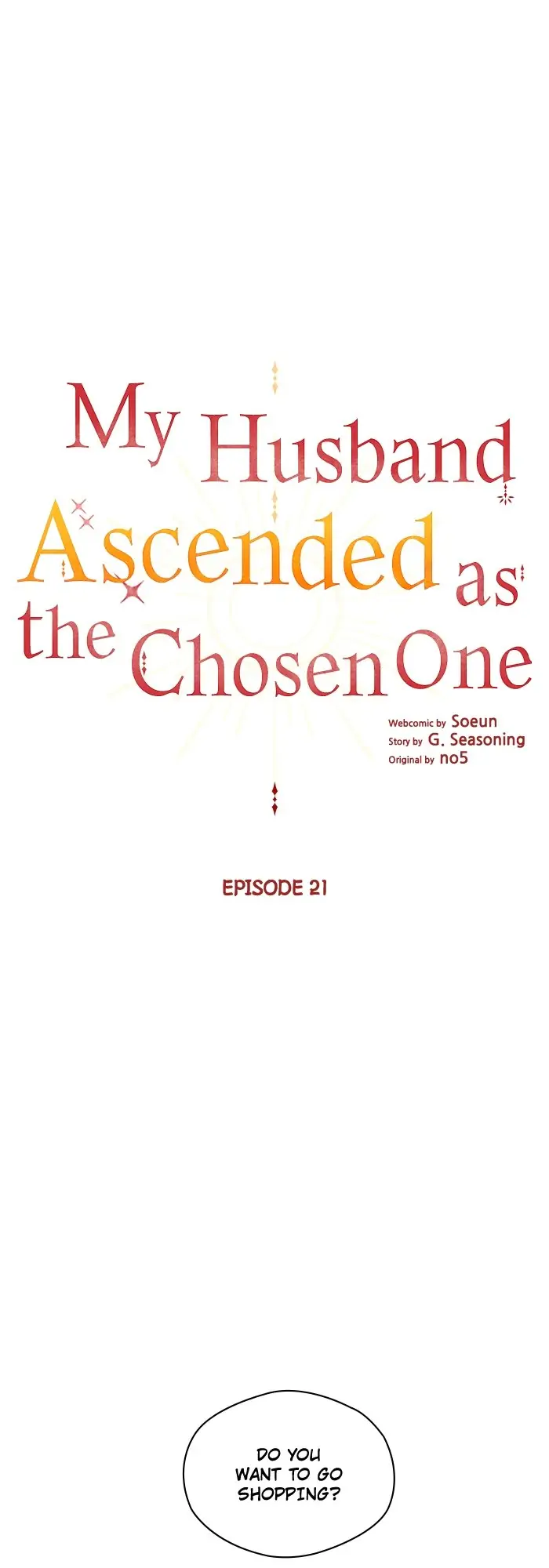 My Husband Ascended as the Chosen One Chapter 21 - page 1