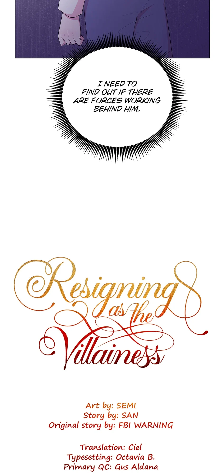 Resigning as the Villainess Chapter 52 - page 19