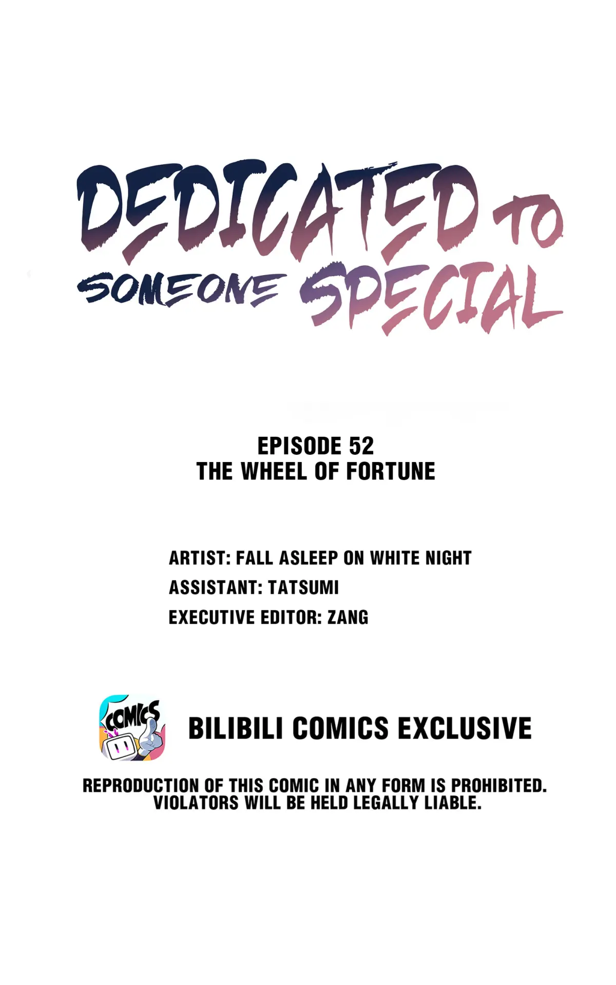 Dedicated to Someone Special Chapter 52 - page 1