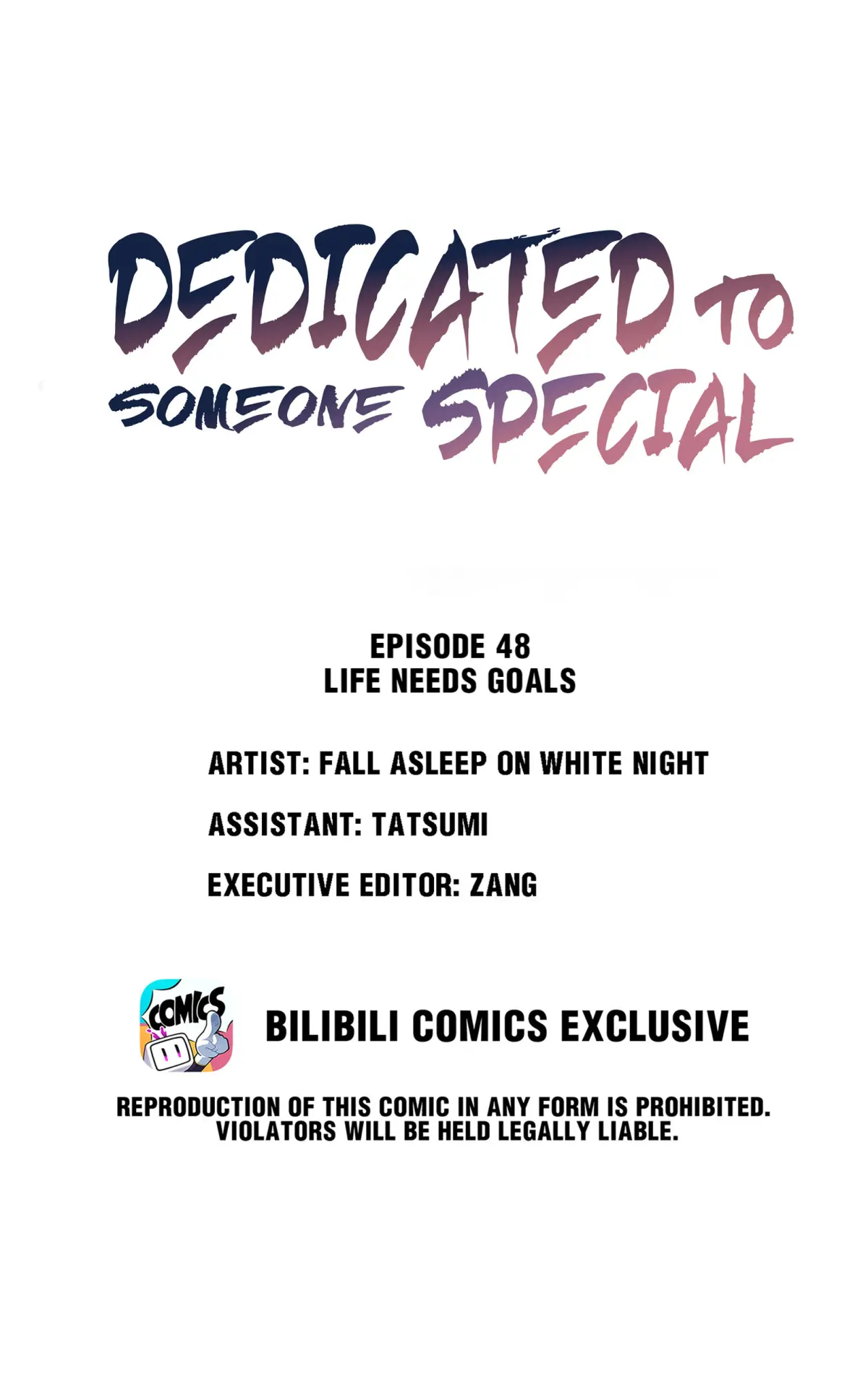 Dedicated to Someone Special Chapter 48 - page 1