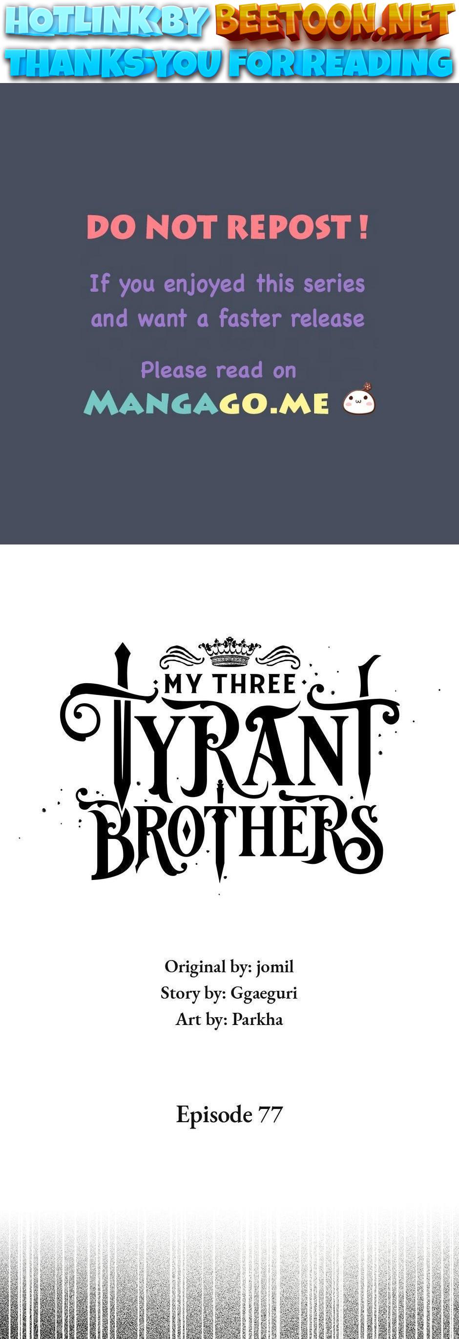 My Three Tyrant Brothers Chapter 77 - page 1