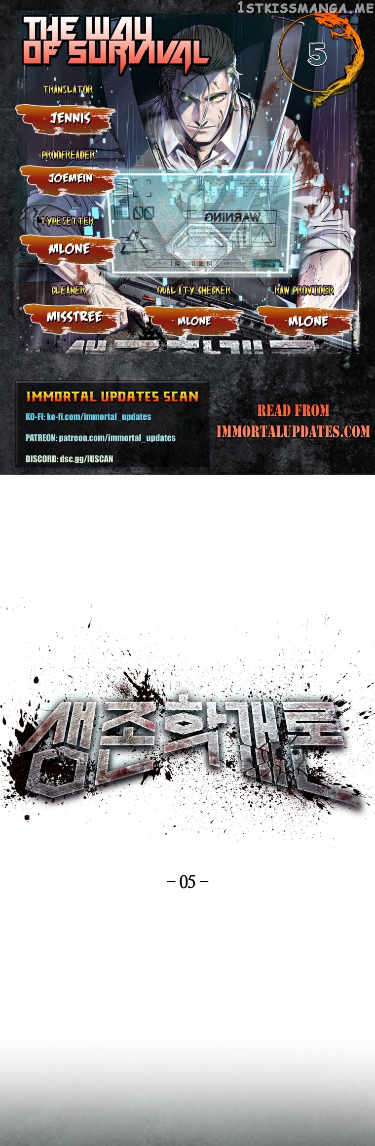 Introduction to Survival Chapter 5 - page 1