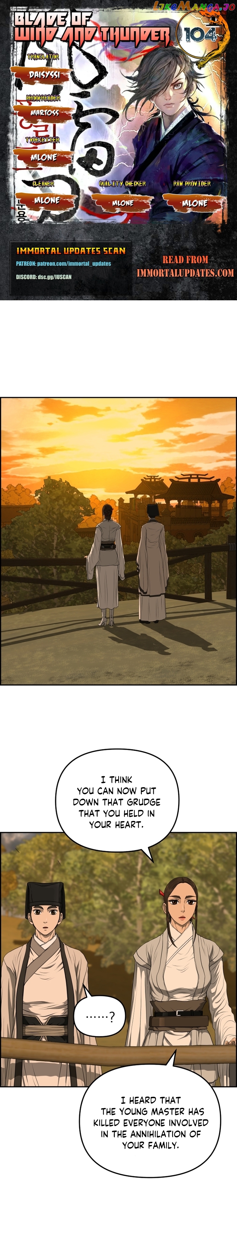 Blade Of Wind And Thunder Chapter 104 - page 1