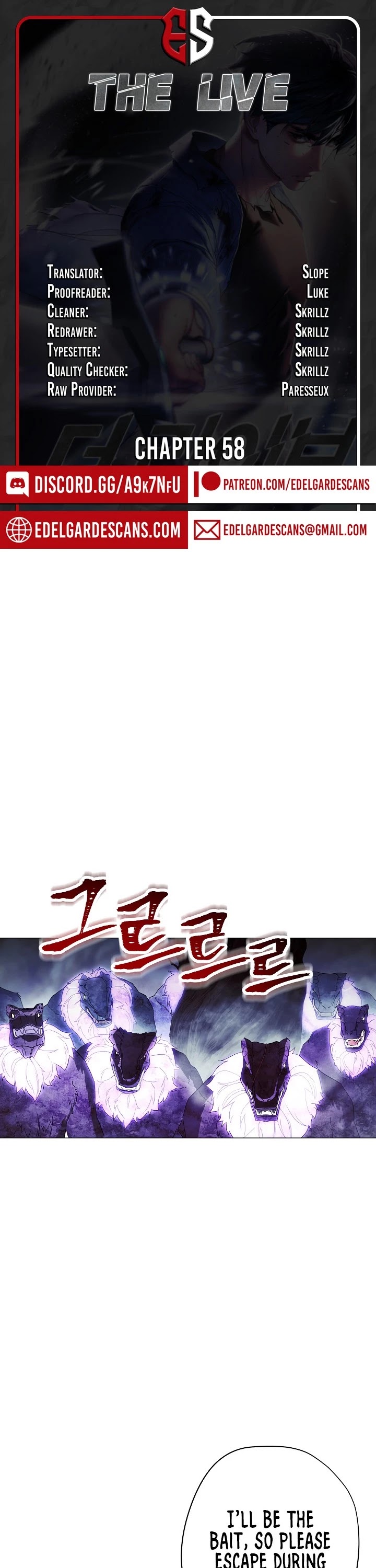 The Live chapter 58 - page 1