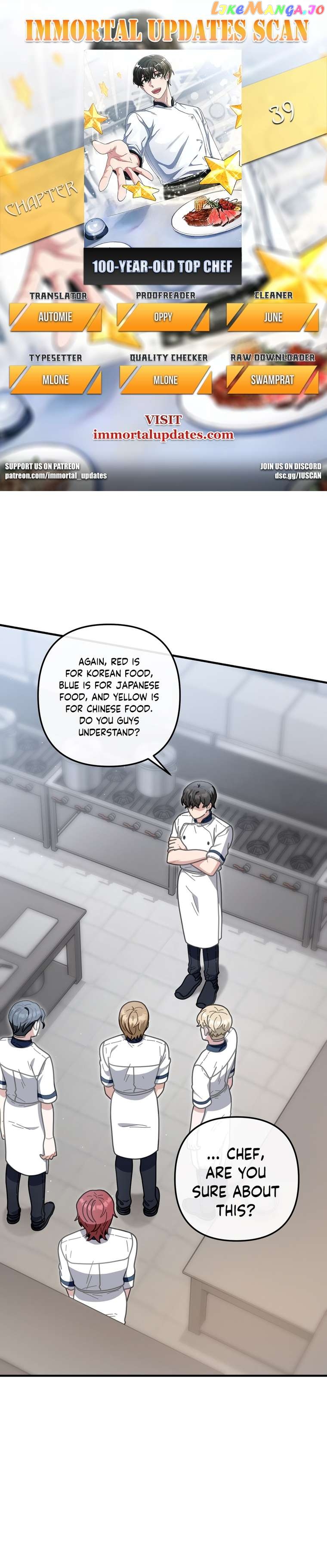 100-Year-Old Top Chef Chapter 39 - page 1