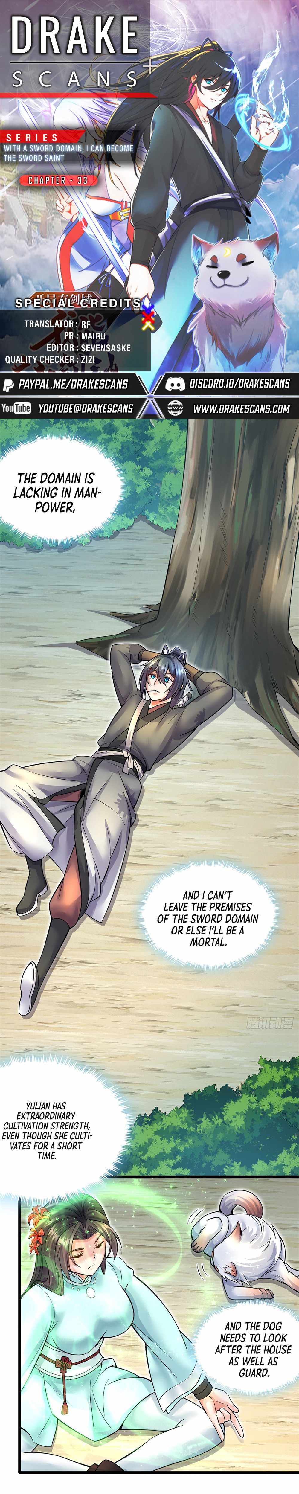 With A Sword Domain, I Can Become The Sword Saint chapter 33 - page 1