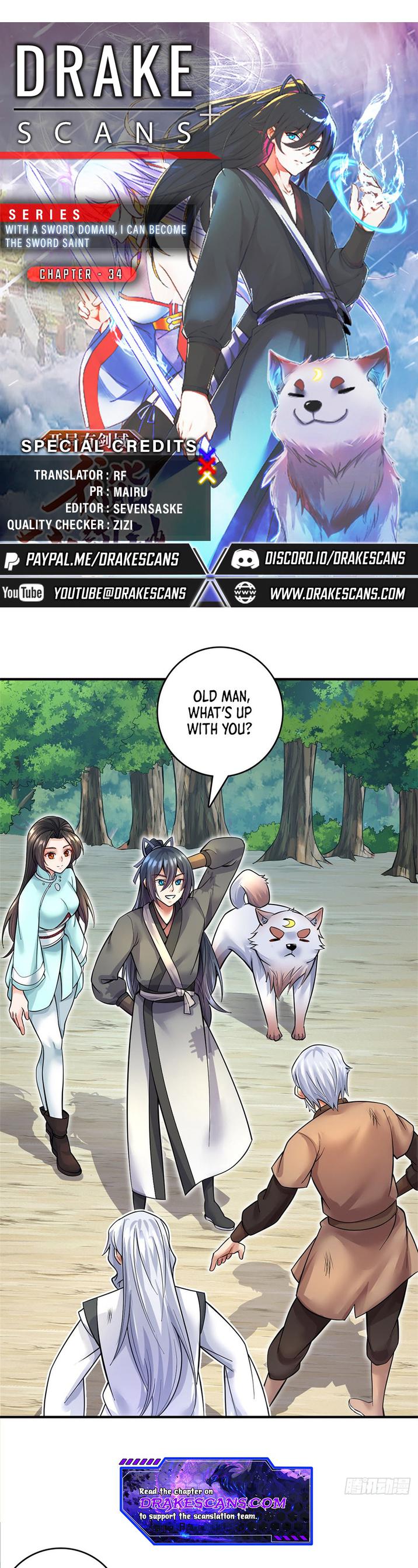 With A Sword Domain, I Can Become The Sword Saint chapter 34 - page 1