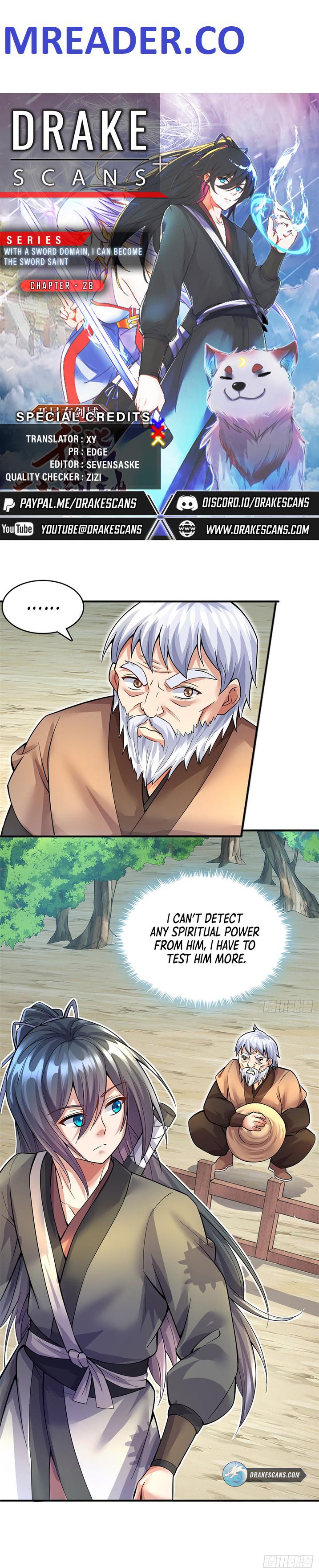 With A Sword Domain, I Can Become The Sword Saint chapter 28 - page 1