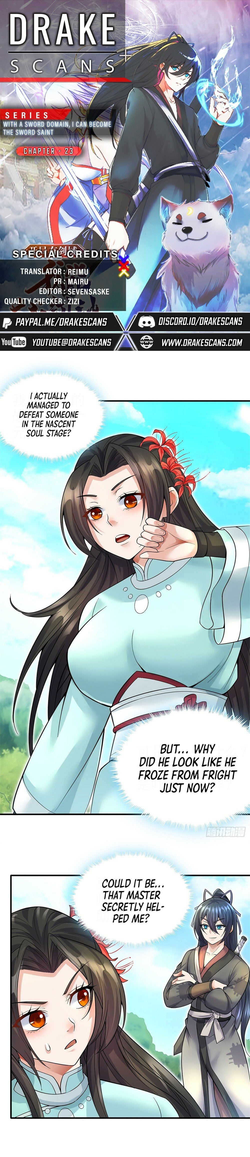With A Sword Domain, I Can Become The Sword Saint chapter 23 - page 1