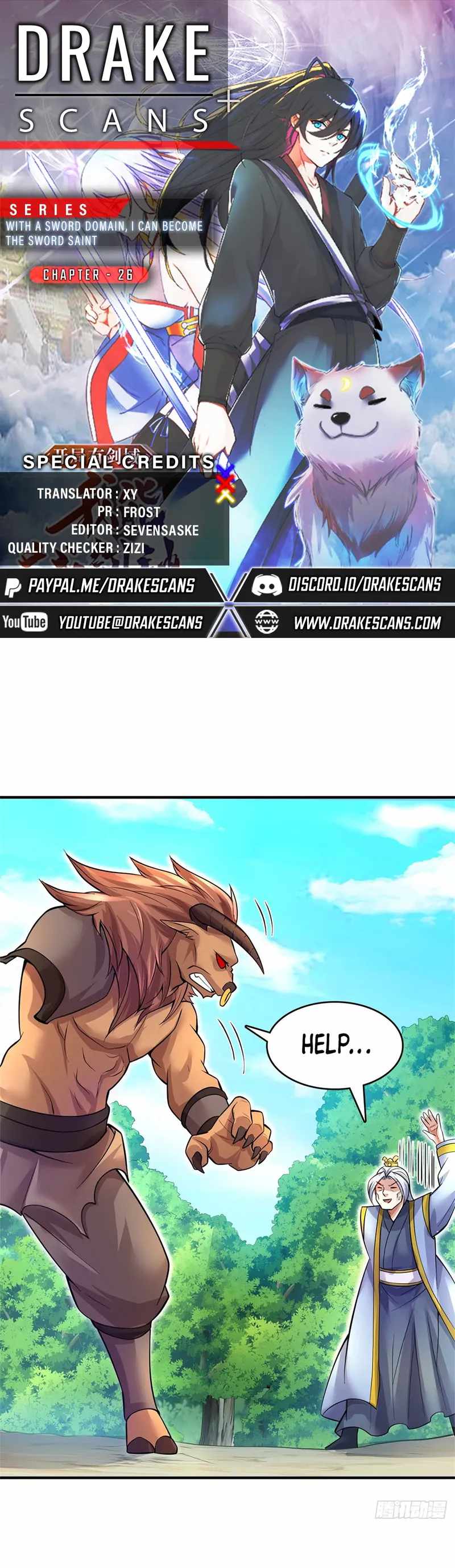 With A Sword Domain, I Can Become The Sword Saint chapter 26 - page 1