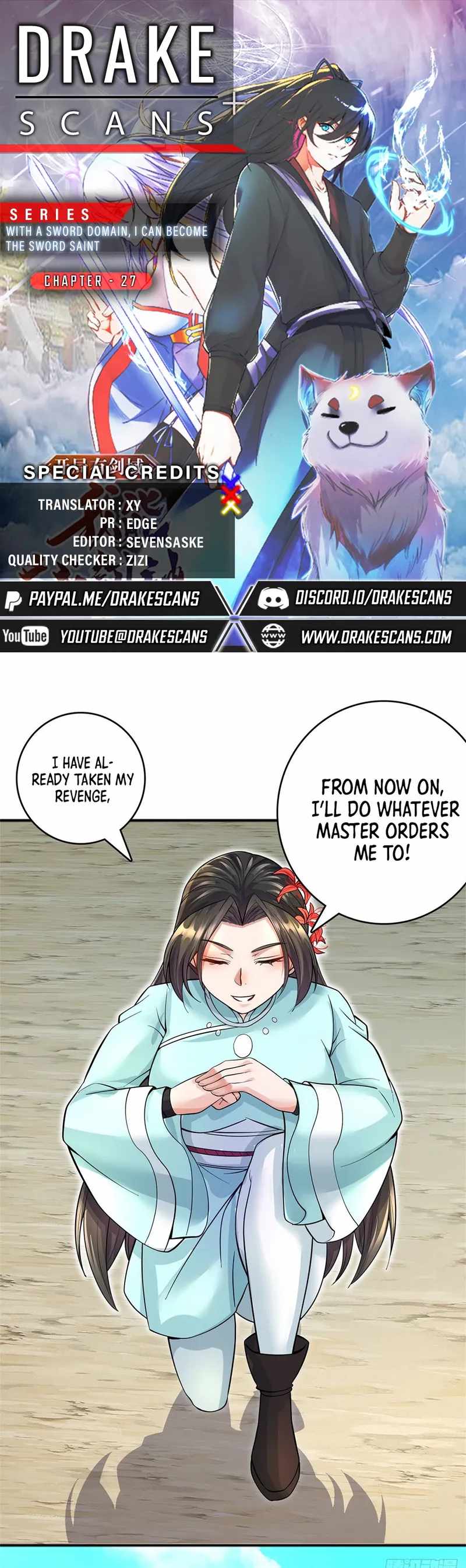 With A Sword Domain, I Can Become The Sword Saint chapter 27 - page 1