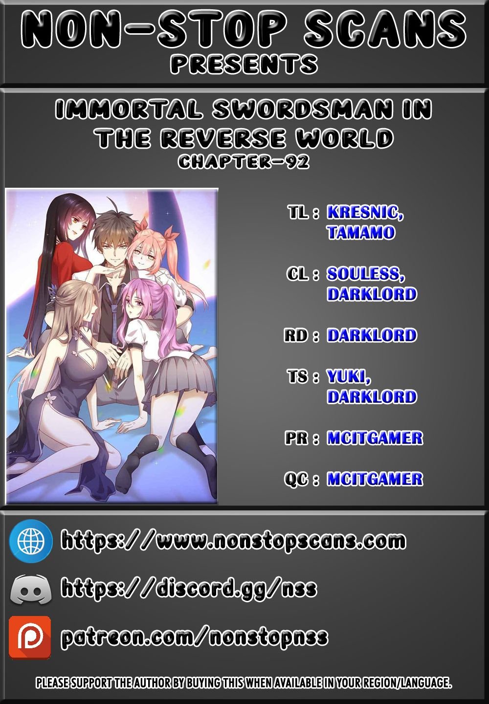 Immortal Swordsman in The Reverse World Chapter 92 - page 1