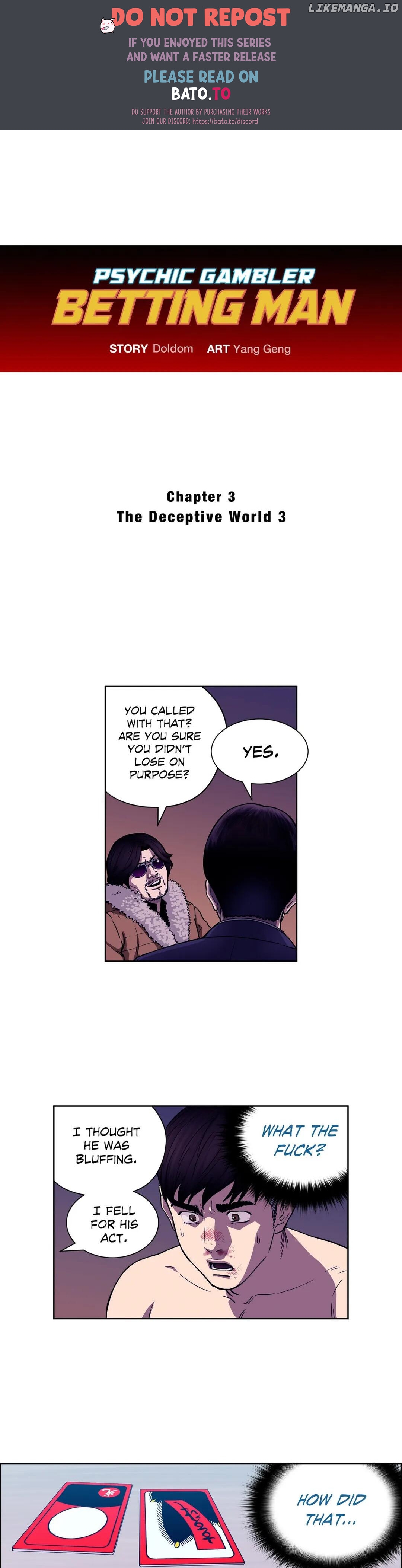 Psychic Gambler: Betting Man chapter 3 - page 1