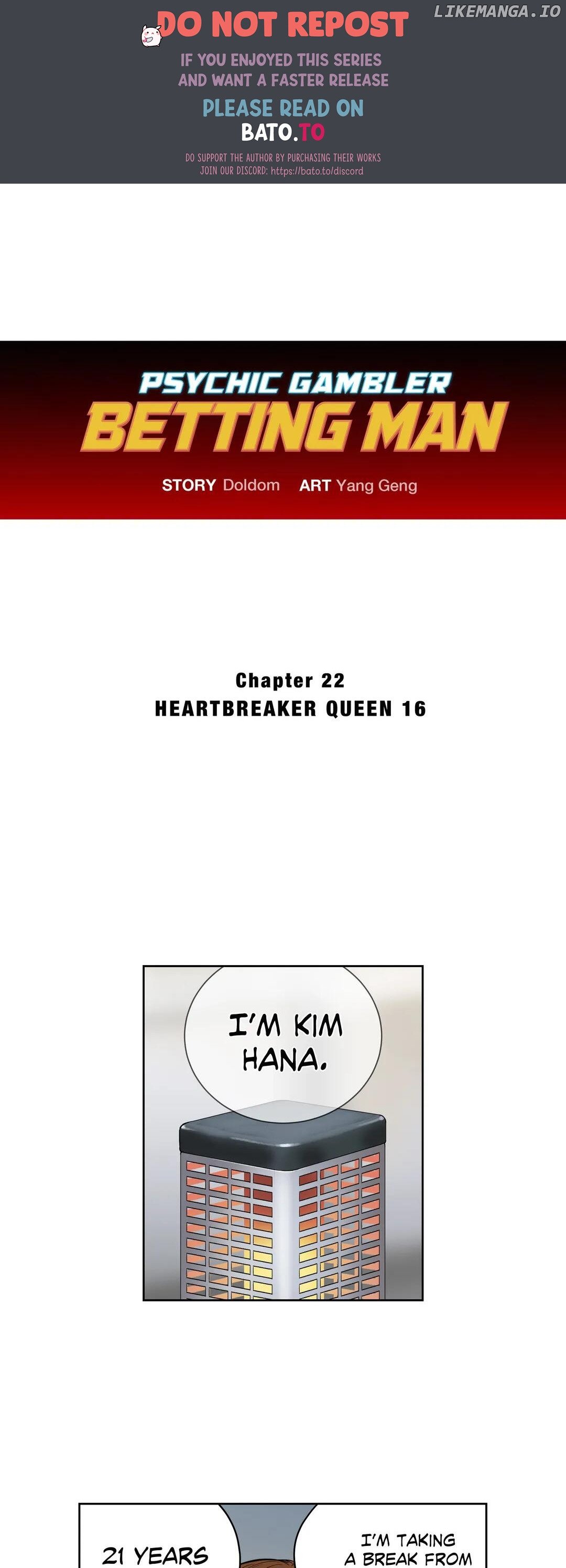 Psychic Gambler: Betting Man chapter 22 - page 1