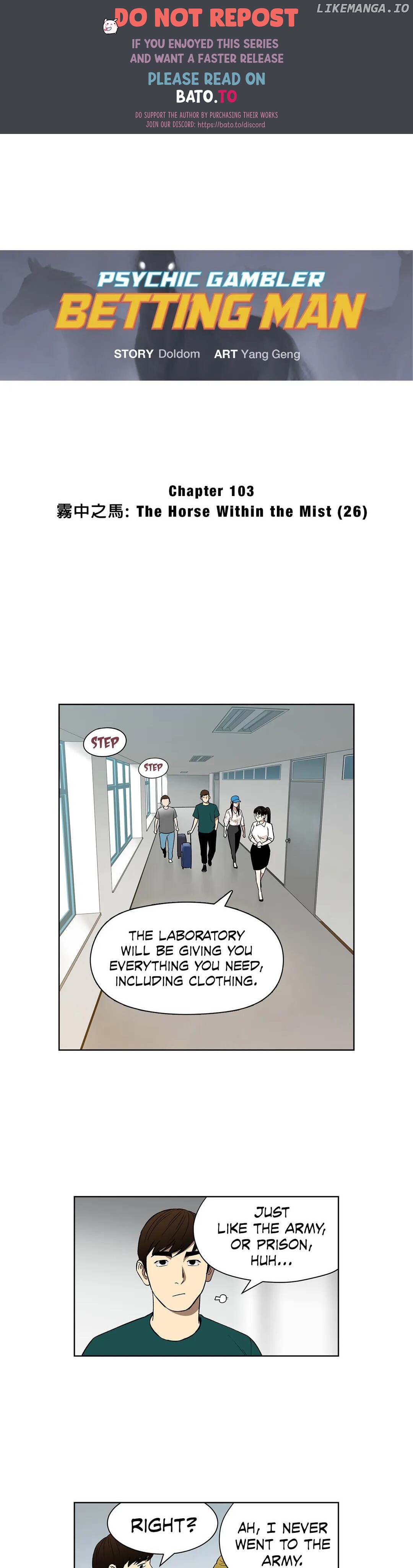 Psychic Gambler: Betting Man chapter 103 - page 1